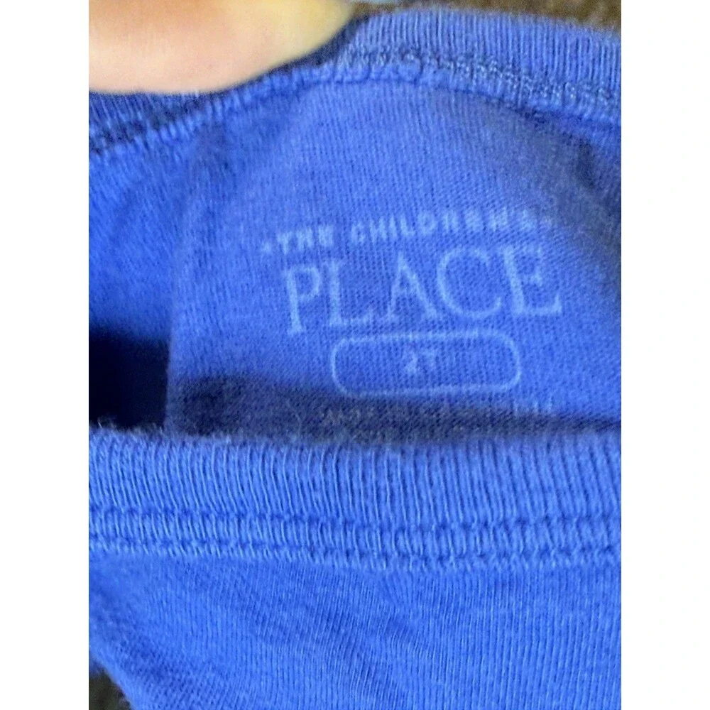 The Childrens Place Toddler Boy 2T Blue Kid Power Graphic T Shirt Short